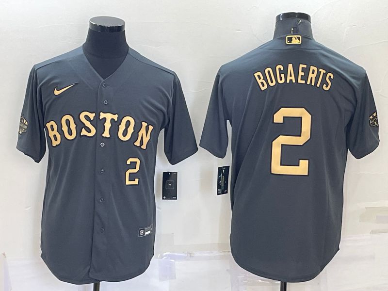 Men Boston Red Sox #2 Bogaerts Grey 2022 All Star Game Nike MLB Jerseys->boston red sox->MLB Jersey